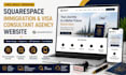 build squarespace immigration visa consultant agency website redesign specialist