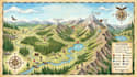 design custom hiking map, trail map, park map and outdoor adventure map