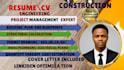 write an ats optimized construction resume and CV