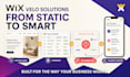 develop wix website with wix velo code, wix studio, wix website design