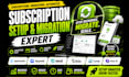 awtomic subscription recharge, appstle, seal setup skio loop migration stay ai