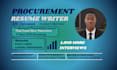 write a professional procurement, purchasing, supply chain resume and CV