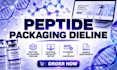 create peptide box dieline template product packaging supplement box fefco