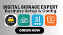 setup and design digital signage software via yodeck, optisigns, screencloud
