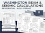 washington beam seismic calculations residential adu permit