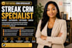 setup and customize streak CRM pipeline, automation and gmail integration