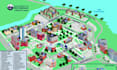 design campus map, university map, school map and wayfinding map