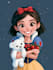 portrait in disney cartoon illustration
