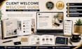 design client welcome packet onboarding guide welcome kit canva editable