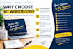 write high converting website copy and landing page copy