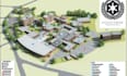 design campus maps, university maps, wayfinding maps, school maps and site plans