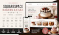 design squarespace bakery website, cake website for your brand