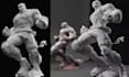 sculpt 3d model character model statue action figure stl obj with printing