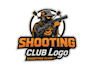 design a bold machine gun shot bullet logo