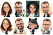 draw a cartoon illustration