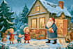 make christmas children book illustration