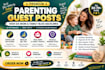do high da parenting guest posting and mom blog backlinks