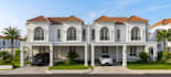 plan gated villa community,townhouse facade design,high end property development