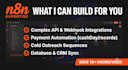 build custom n8n automations and webhook integrations