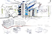 create professional architectural hand sketches