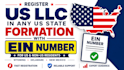 do US llc registration, llc formation and ein for US and non US residents