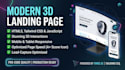 build a high converting 3d landing page using tailwind