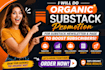 do organic substack promotion for substack newsletter, page to boost subscribers