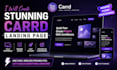 create a modern responsive carrd landing page website