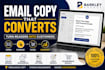 write high converting email copy sales emails and email sequences