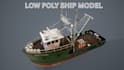 do 3d ship boat model 3d vessel cargo pirate ship for unity unreal engine game