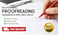 do professional proofreading and text correction