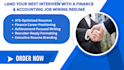 write an ats optimized finance resume