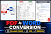convert and redesign your PDF to word