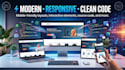 build a responsive HTML CSS javascript website