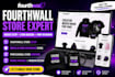 design fourth wall website setup fourthwall store redesign merch print on demand