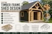design custom timber frame shed with 3d models and construction drawings