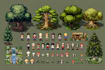 gb styled characters icons, overworld sprites or scenes