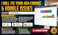 shopify wordpress 404 error 301 redirect google indexing, search console issue