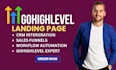 build gohighlevel website go high level funnel builder go highlevel landing page