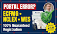 fix ecfmg usmle nclex and wes evaluation registration paperwork fast expert