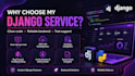 develop python django web apps and apis