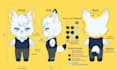 design custom plushie reference sheet, stuffed animal character design tech pack