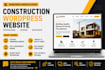 design wordpress construction website, handyman roofing tree service wp website