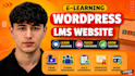 build wordpress elearning lms website with learndash, learnpress and buddyboss