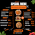 design a professional restaurant menu