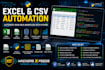 automate excel CSV and data processing tasks with python