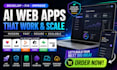 develop ai web apps using lovable, bolt, replit, base44, cursor, supabase ai app