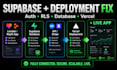 fix lovable, replit, bolt, base44 and supabase vibe coded apps