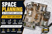 create a professional space plan and furniture layout fast