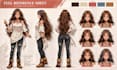 draw custom character reference sheet character sheet, character design